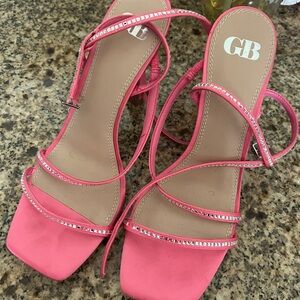 Pink Sandals with Silver Accents